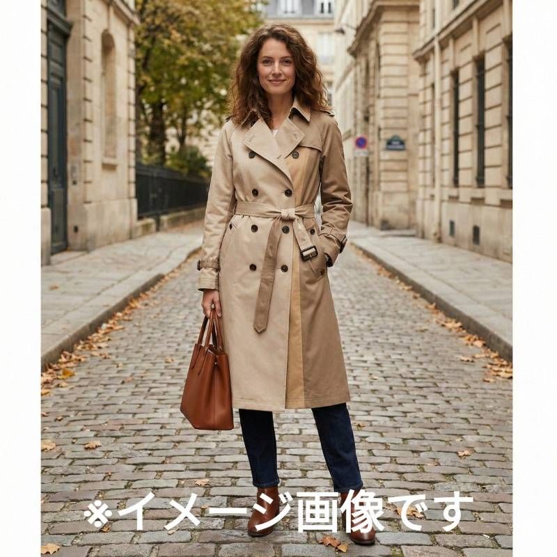 LOVELESS トーナルブロックトレンチコート　ラブレス　トレンチコート LOVELESS トーナルブロック トレンチコート ロング Aライン スプリング