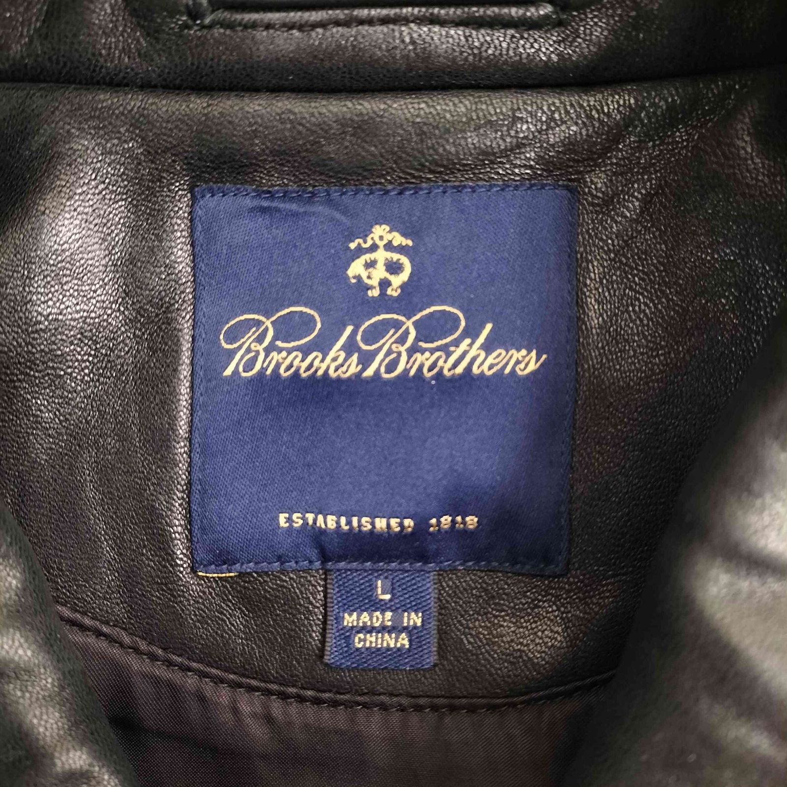 ブルックスブラザーズ BROOKS BROTHERS 羊革 ジップアップ レギュラー