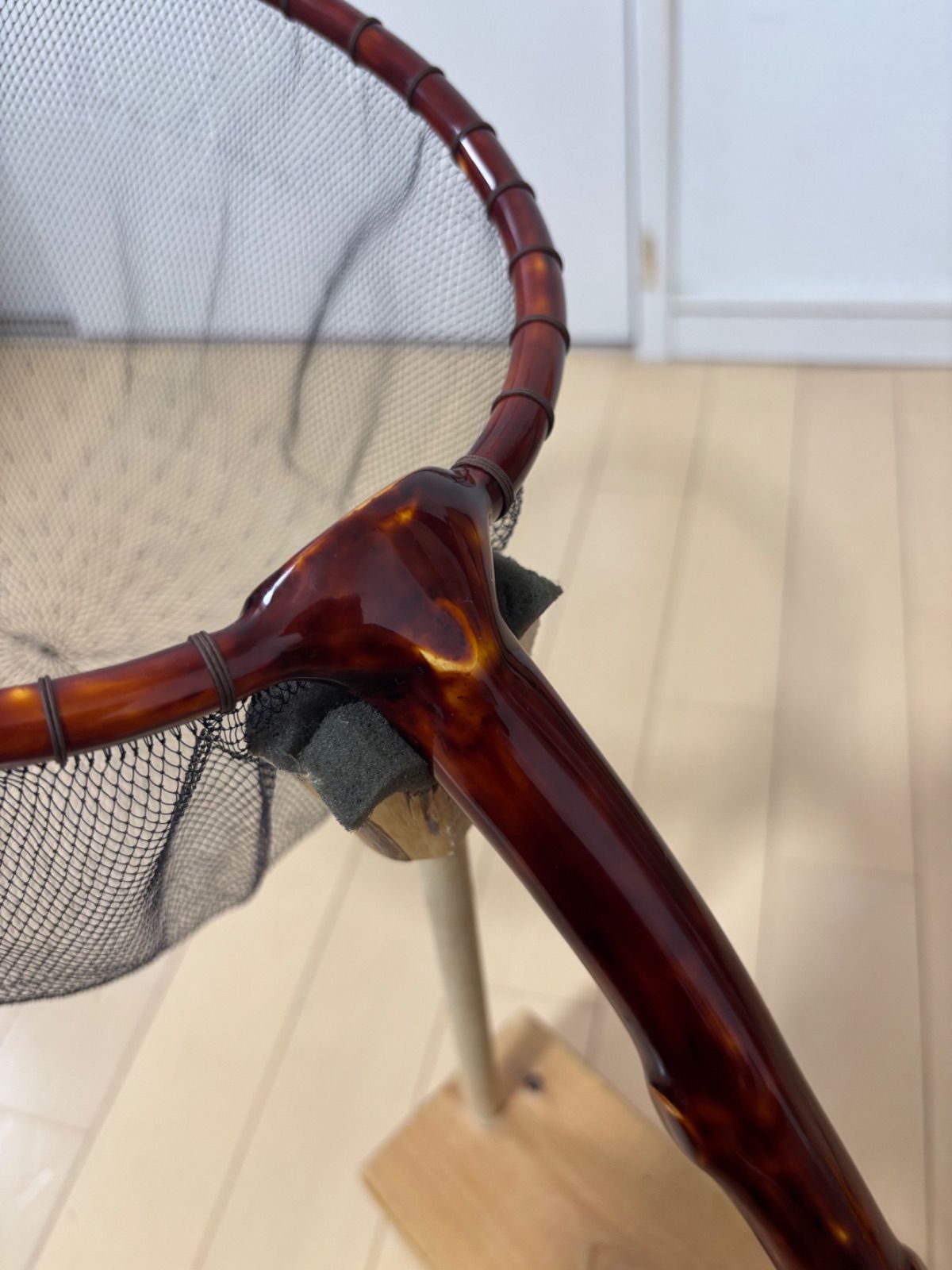 新作渓流タモAB級 ※吉田漁網3mm目手すき替網付(径24C)No.82422AB