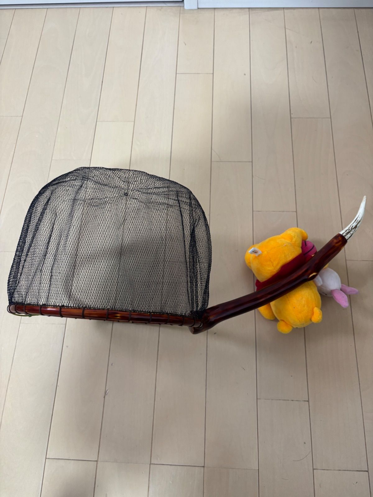 新作渓流タモAB級 ※吉田漁網3mm目手すき替網付(径24C)No.82422AB