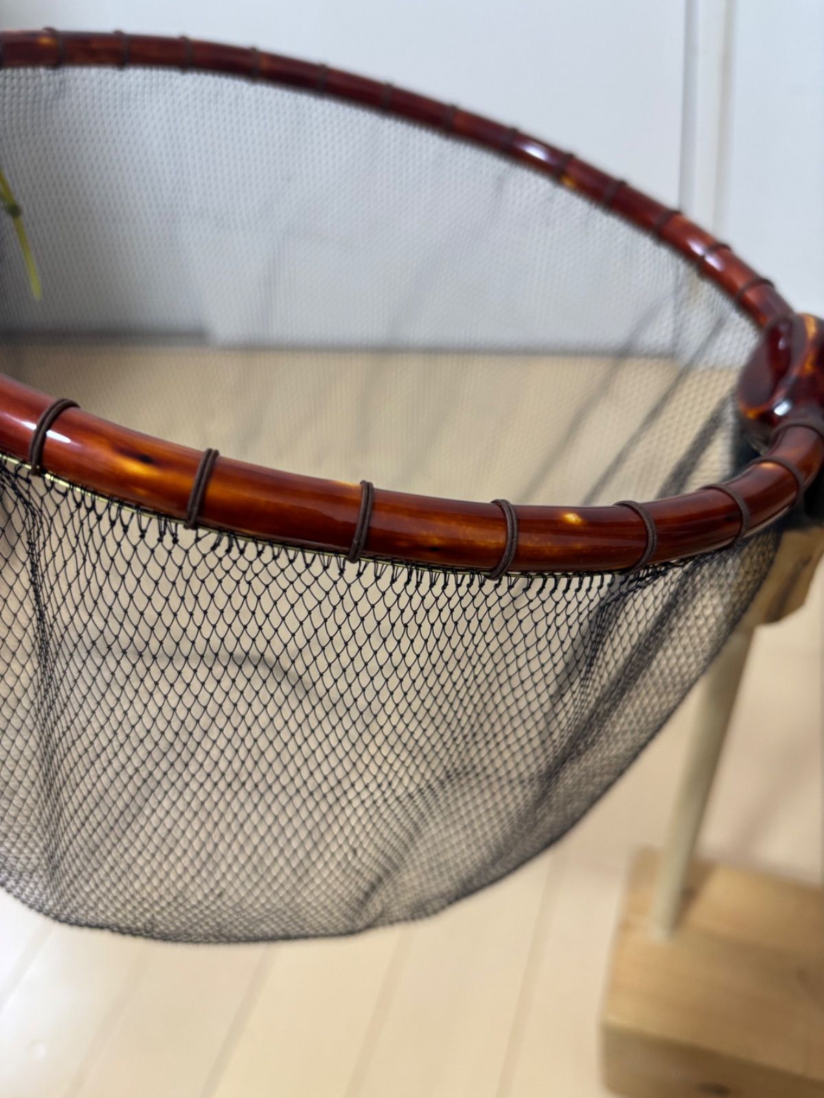 新作渓流タモAB級 ※吉田漁網3mm目手すき替網付(径24C)No.82422AB