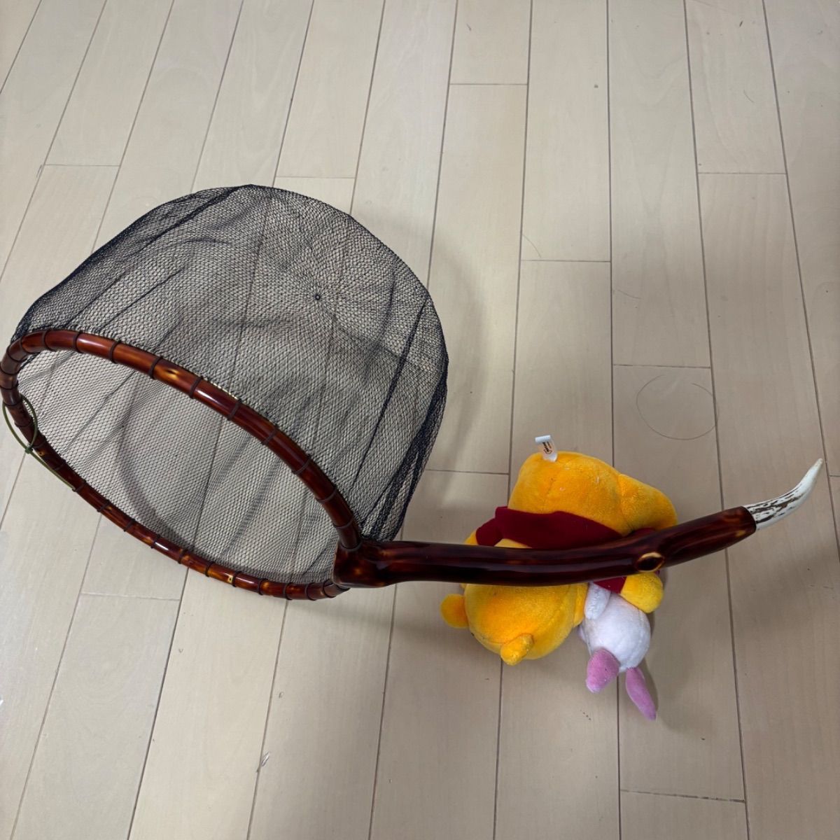 新作渓流タモAB級 ※吉田漁網3mm目手すき替網付(径24C)No.82422AB