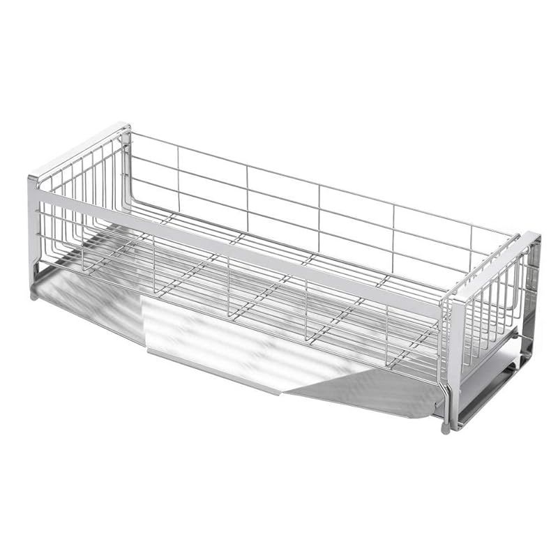 ヨシカワ 水切りラック 水切りかご 幅20 奥行57 cm 5 6人用 日本製 食器 シンクサイド 幅の広がる