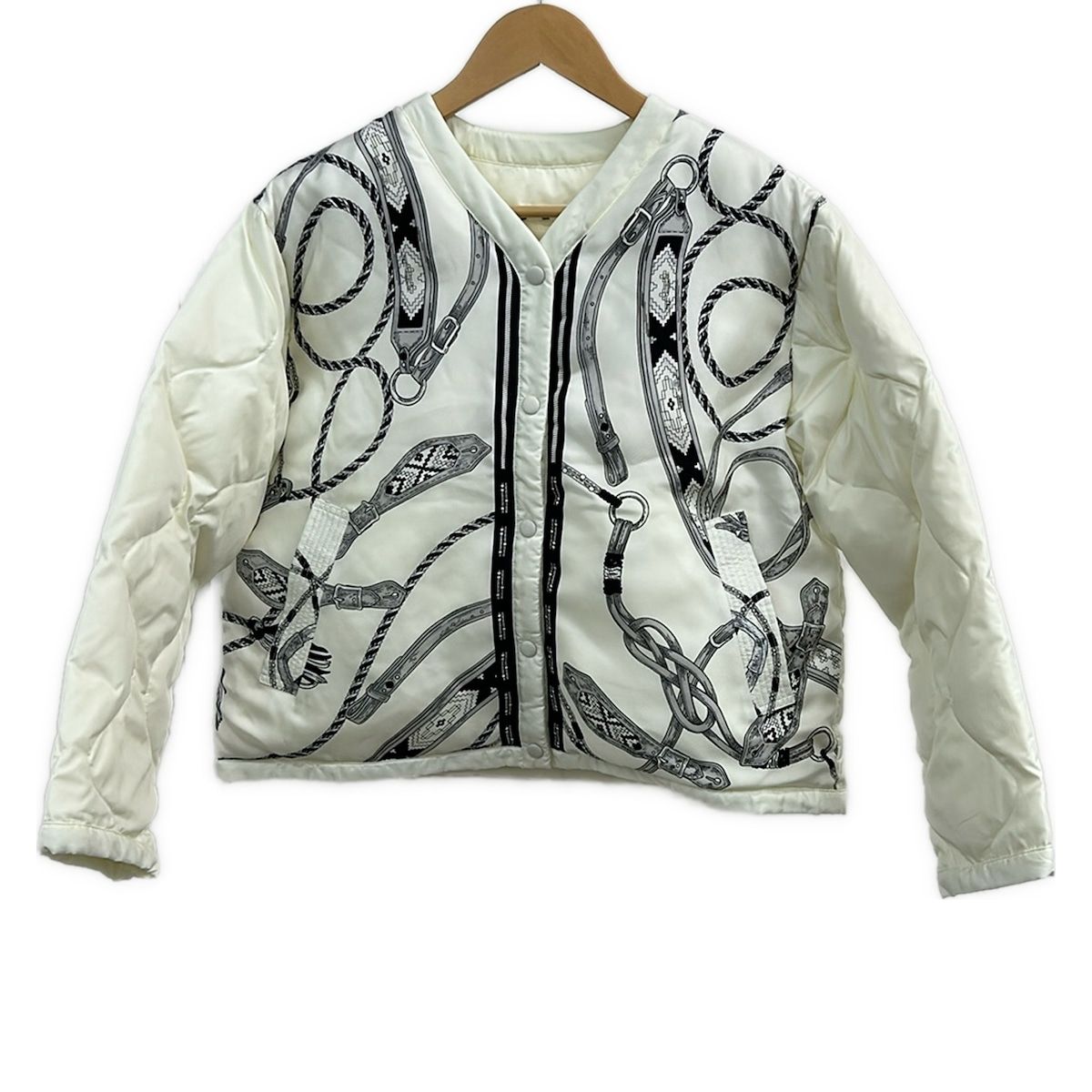 manipuri(マニプリ) ダウンジャケット サイズF レディース美品 白×黒