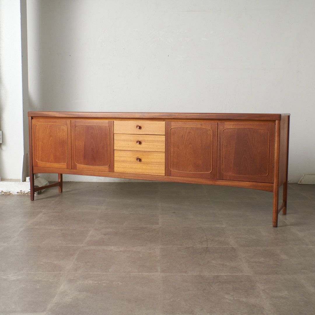 は*と様 チーク サイドボード チェスト 北欧 ミッドセンチュリー ビンテージ nathan スクエア サイドボード ヴィンテージ チーク 北欧 スタイル