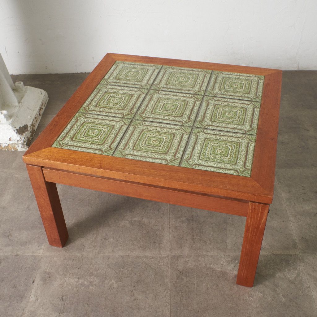 デンマーク TRIOH タイルトップ コーヒーテーブル チーク 北欧