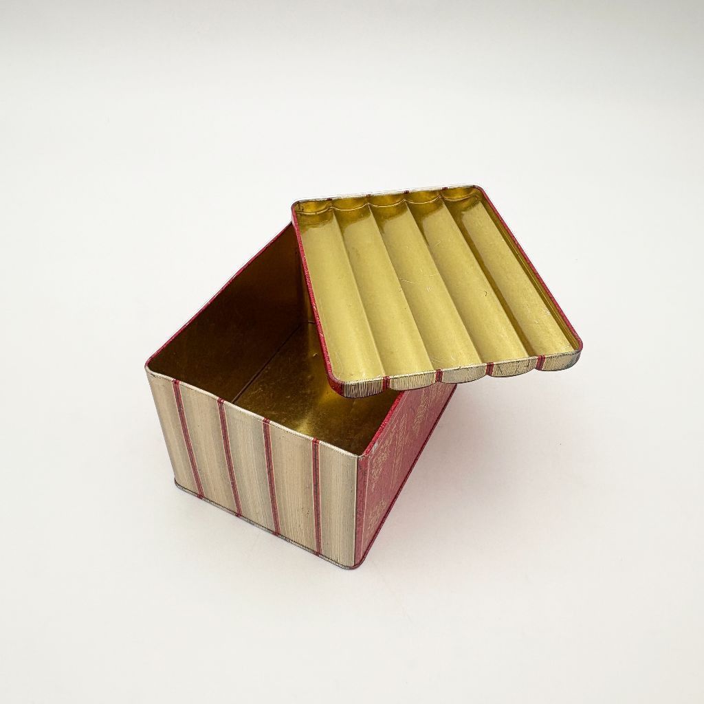 英国 ヴィンテージ 缶 メタル ボックス 本 ケース TIN 年代物 古い