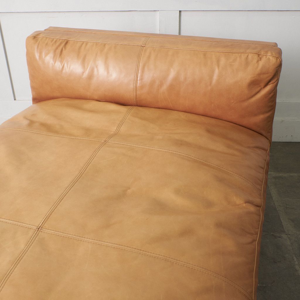  富士ファニチア 本革 ペルシェ 肘無 シェーズロング 北欧 モダン アームレス カウチ ソファ 国産 Perche フジファニチャー 96189 ソファベッドシングル 2人掛け 3人掛けソファ ソファ ソファベッド