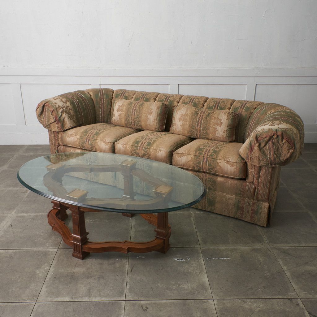 DREXEL HERITAGE フランチェスカ カクテルテーブル ガラス センター