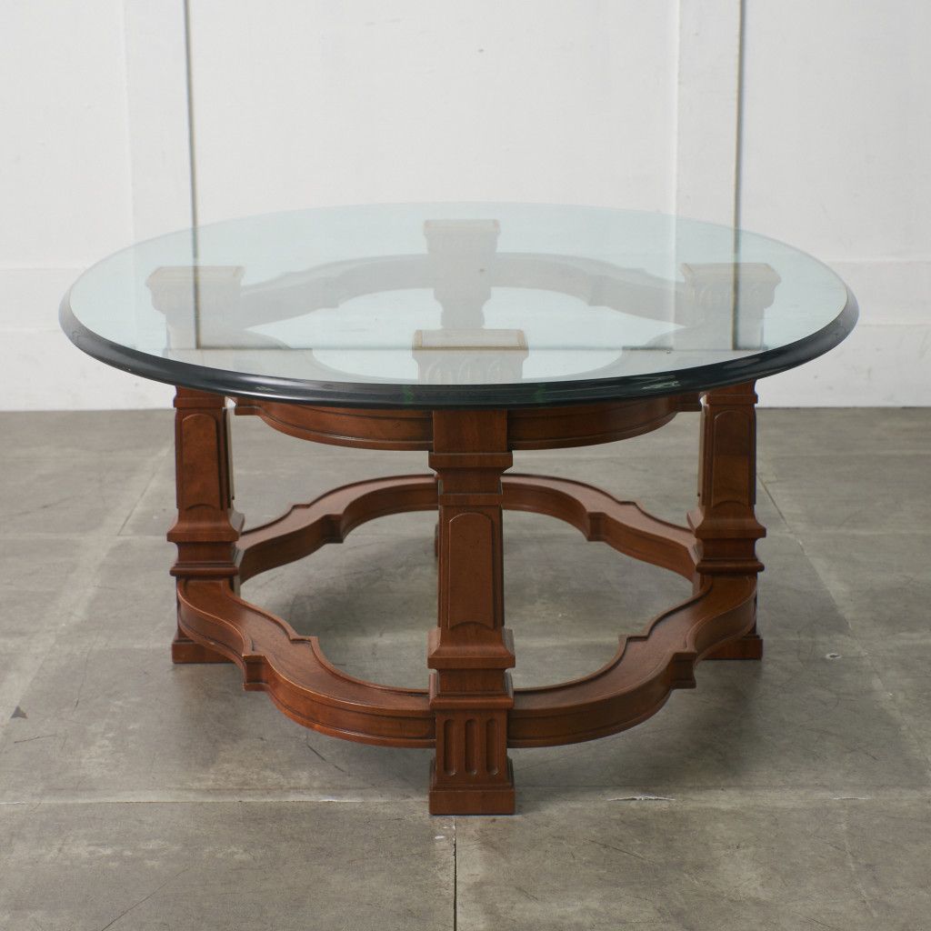 DREXEL HERITAGE フランチェスカ カクテルテーブル ガラス センター