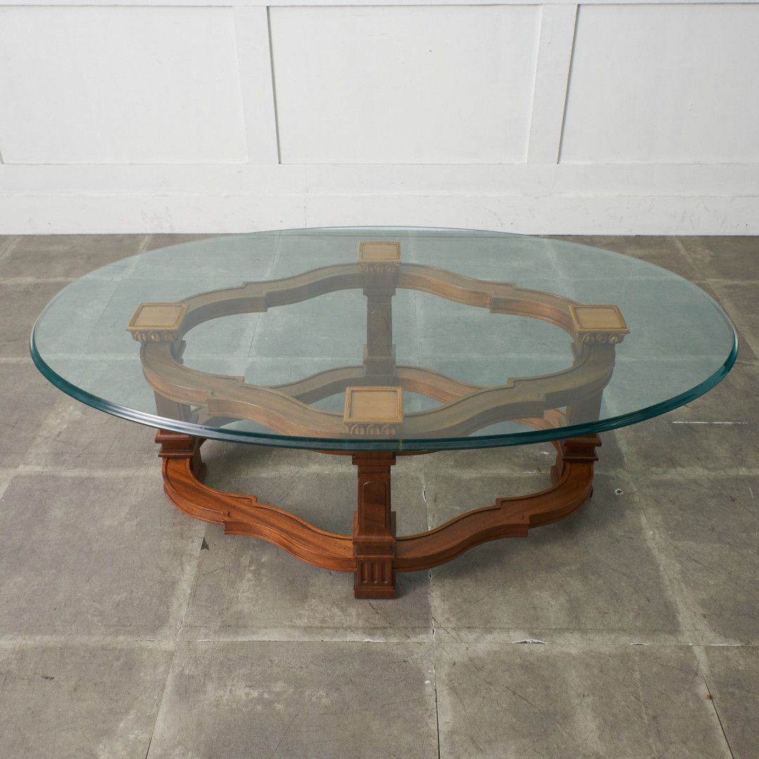 DREXEL HERITAGE フランチェスカ カクテルテーブル ガラス センター