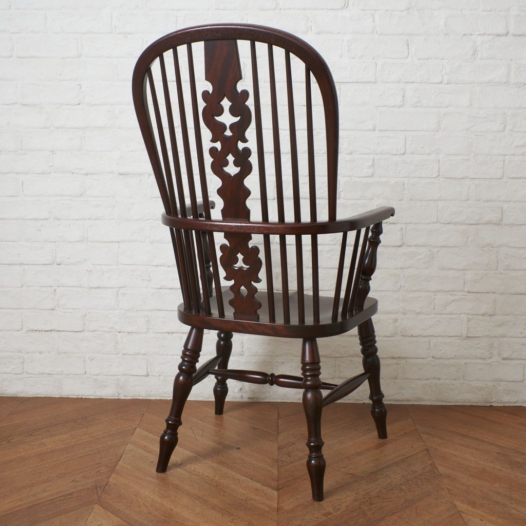 松本民芸家具 椅子チェア ミズメザクラ 無垢 刻印有 定価19万 松本民芸家具 #44A型 ウィンザーチェア 刻印有 アームチェア