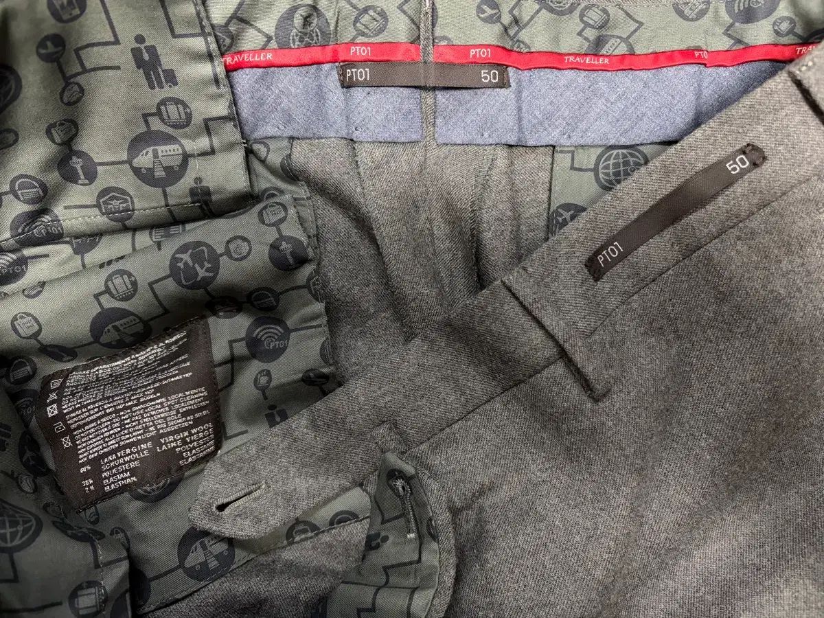 PT01 トラベラー ウール スラックス メンズ パンツ 50 - メルカリ