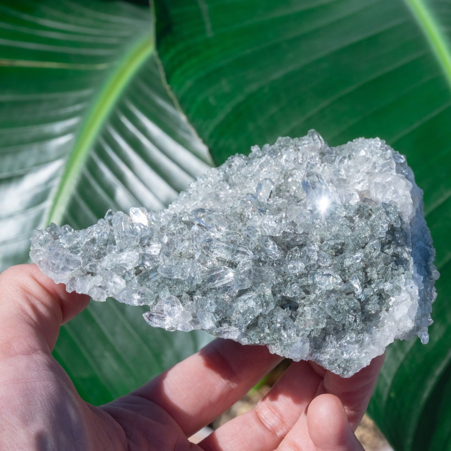 一点物】 ヒマラヤ水晶原石 【425.5g】クラスター・透明・ダブル