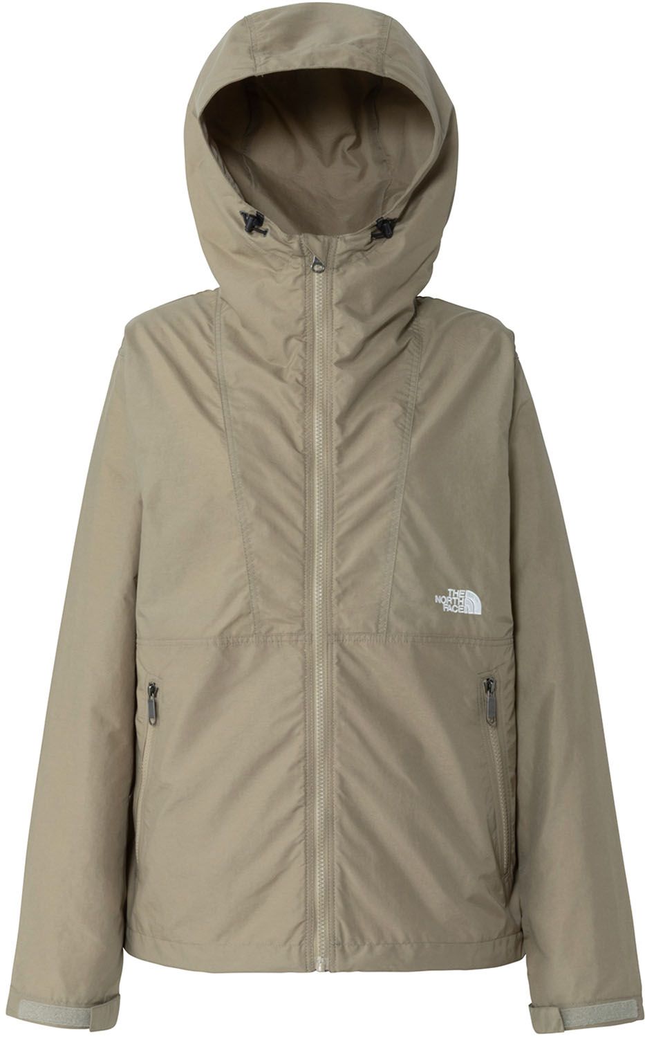 ザ ノース フェイス THE NORTH FACE アウトドア コンパクトジャケット レディース アウター 上着 フーディ パーカー 軽量 撥水 防風 普段着 キャンプ ハイキング 旅行 持ち運び 収納袋付き コットンライク NPW 7 CK クラシックカーキ