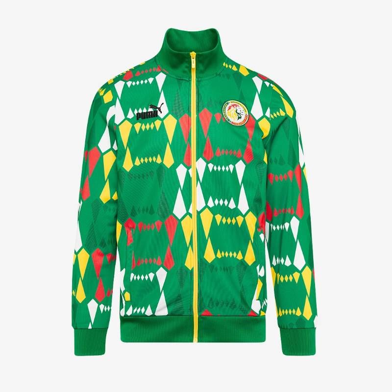 【送料無料・匿名配送】PUMA プーマ セネガル代表 23/24 FtblCulture トラック ジャケット 緑 並行輸入 新品 正規品