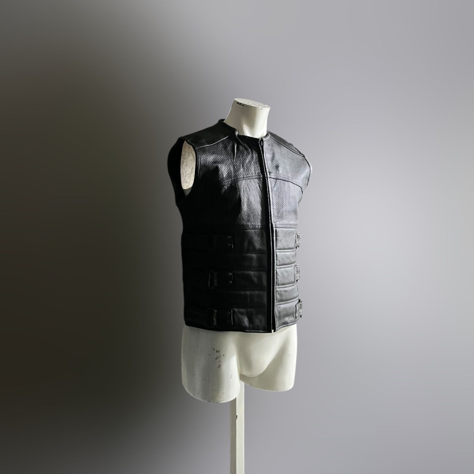 Vintage 90s レザーベスト ボンテージ ライダース ヴィンテージ 本革 