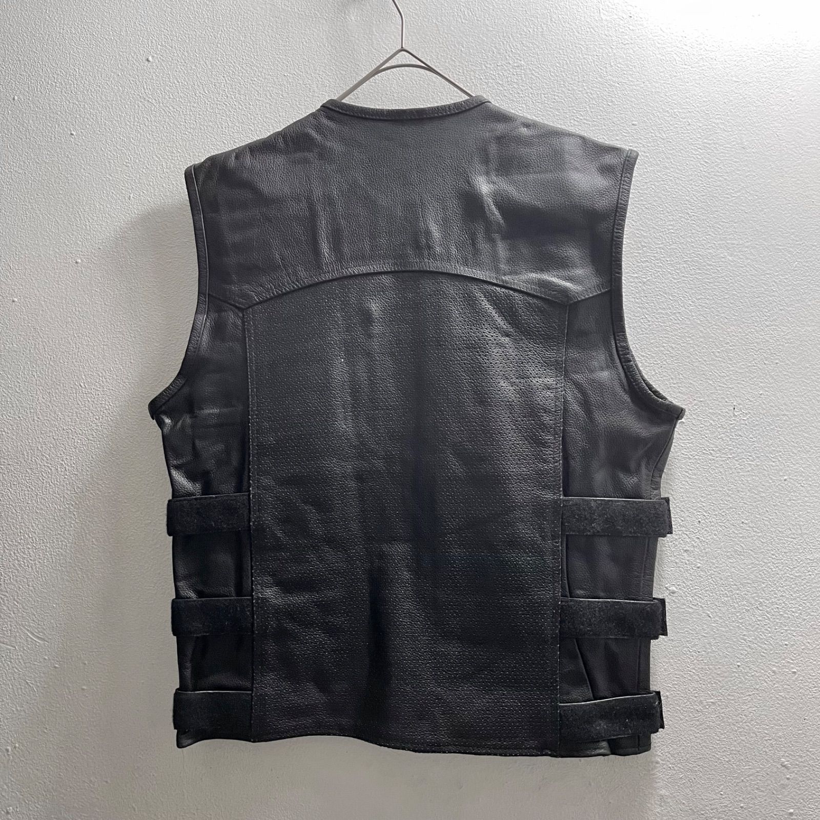 Vintage 90s レザーベスト ボンテージ ライダース ヴィンテージ 本革