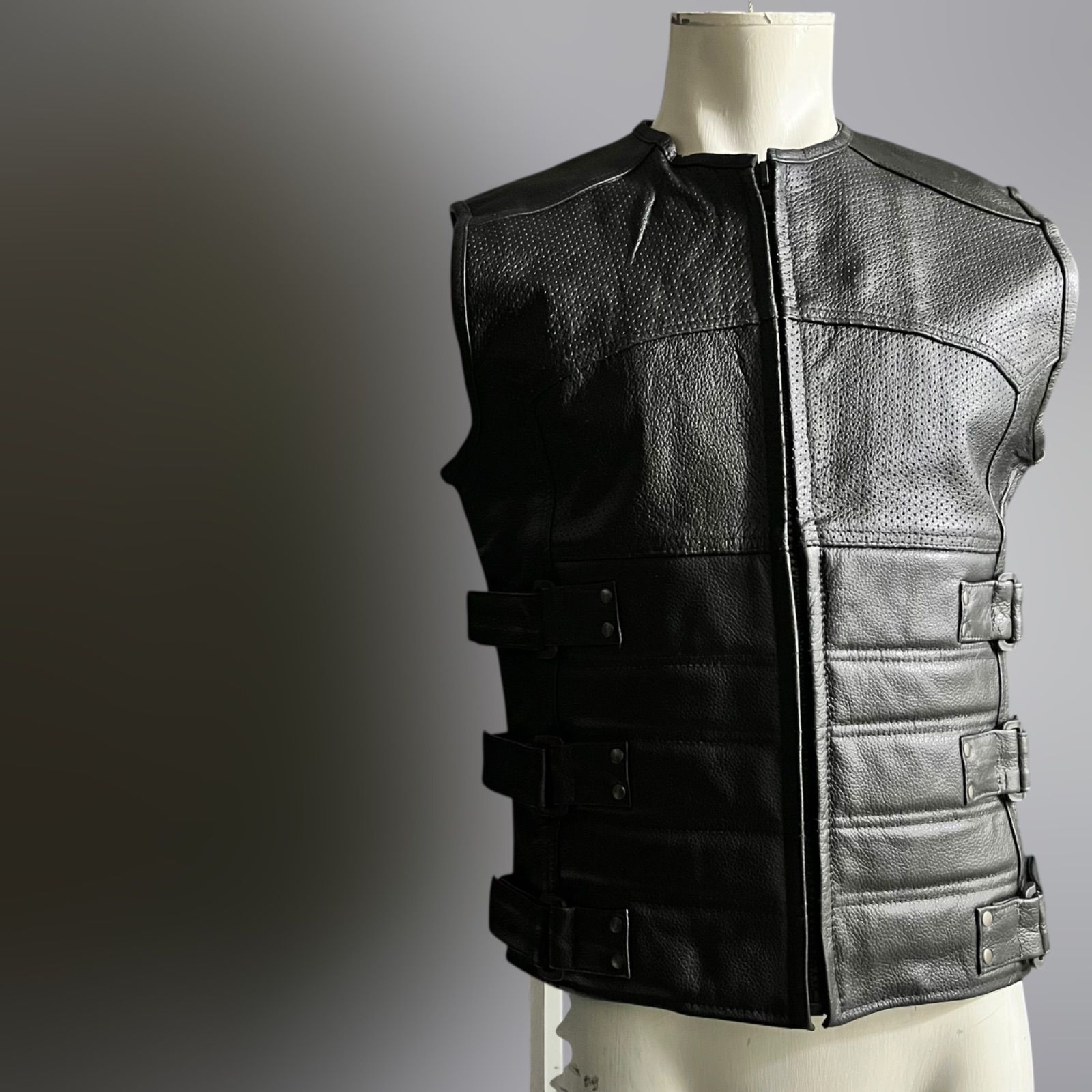 Vintage 90s レザーベスト ボンテージ ライダース ヴィンテージ 本革