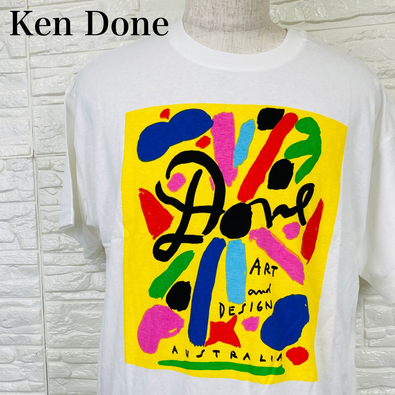 T シャツ ケン ドーン 美品 タグ付き Ken Done ケンドーン Tシャツ 90s 