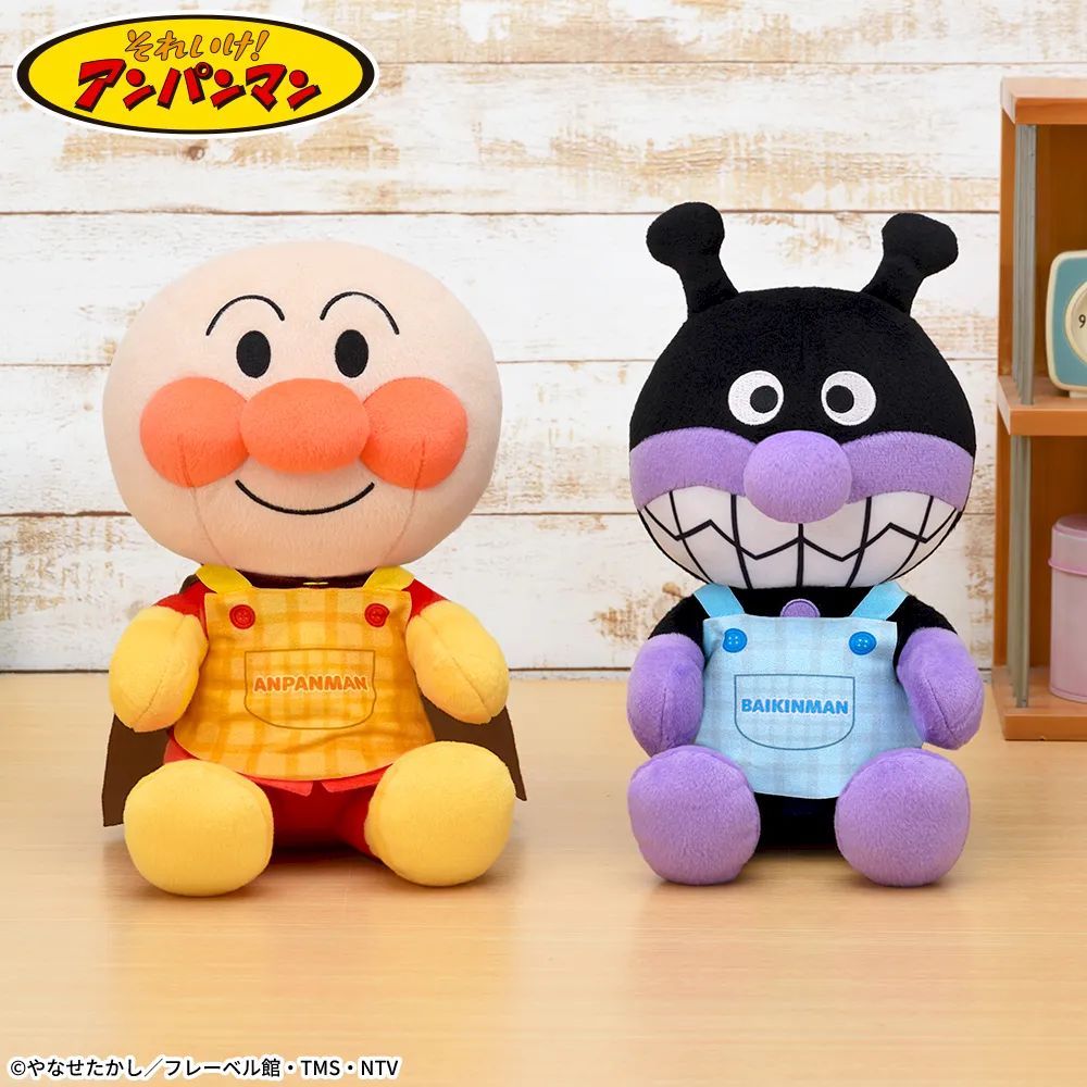 それいけ！アンパンマン エプロンぬいぐるみL 全2種 バイキンマン