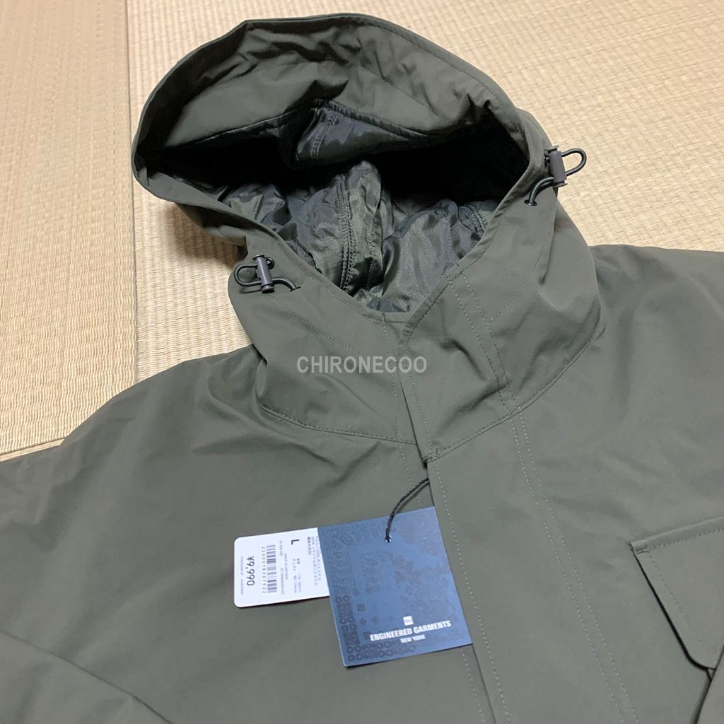 GU × ENGINEERED GARMENTS パデッドシェルパーカ オリーブ L - メルカリ