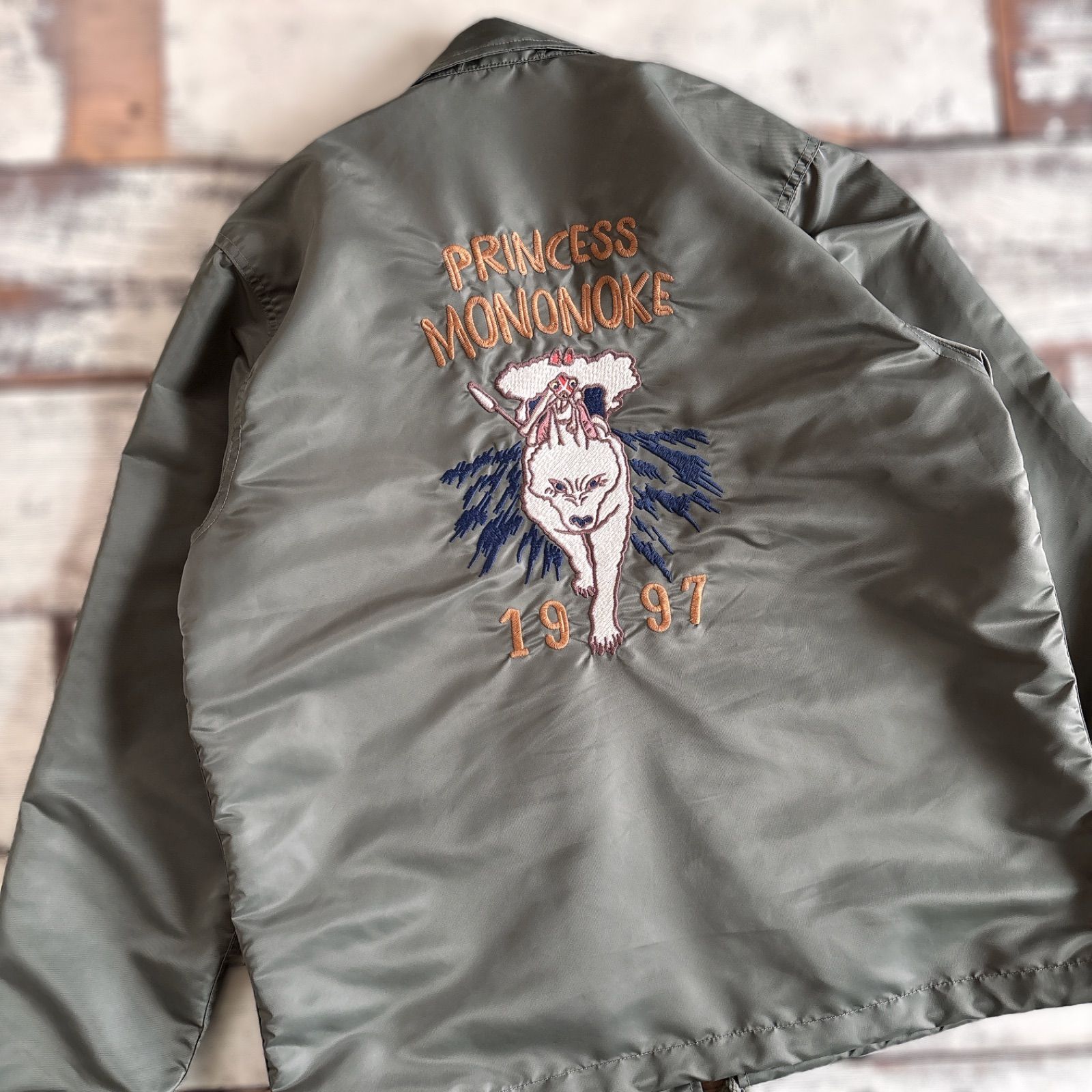 希少 GBL ジブリ もののけ姫 コーチジャケット 荒ぶる森の神 Lサイズ