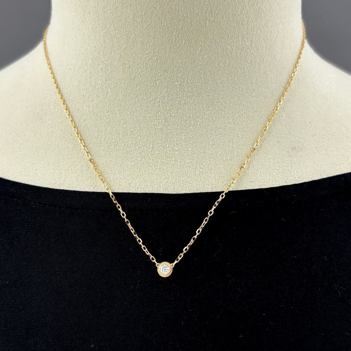 カルティエ CARTIER ダムール ネックレス YG イエローゴールド