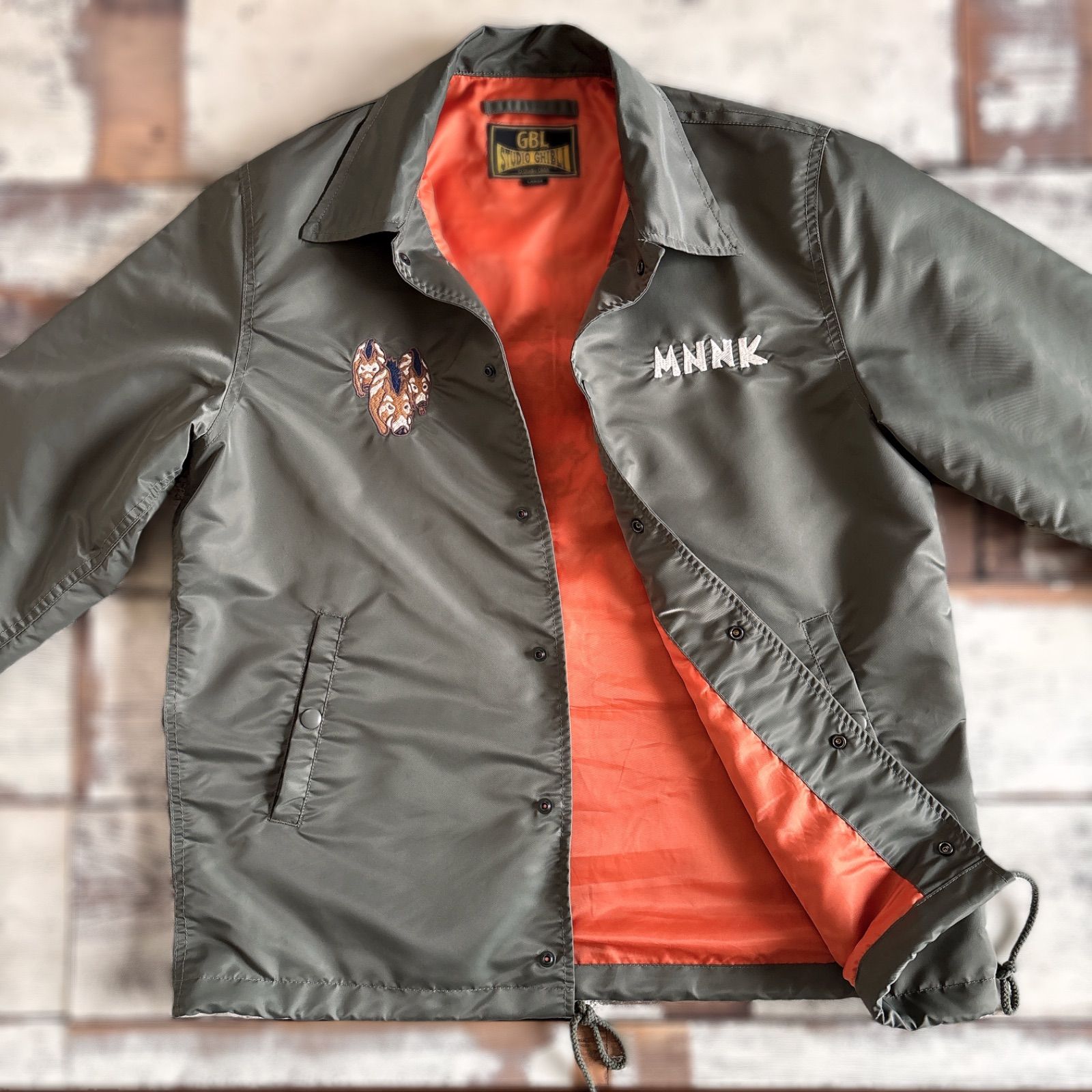 希少 GBL ジブリ もののけ姫 コーチジャケット 荒ぶる森の神 Lサイズ