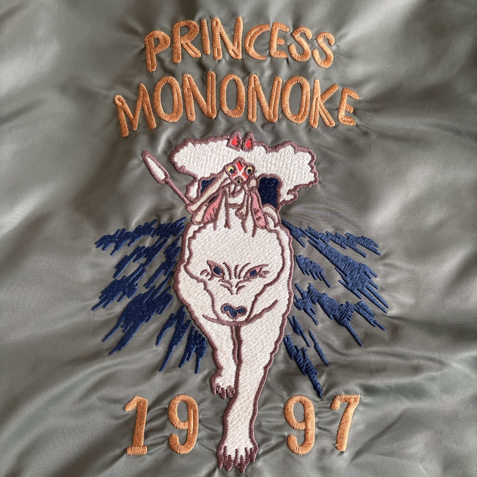 希少 GBL ジブリ もののけ姫 コーチジャケット 荒ぶる森の神 Lサイズ