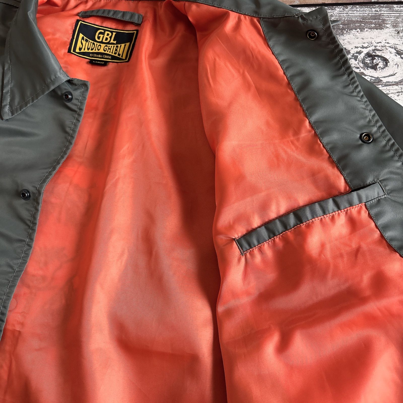 希少 GBL ジブリ もののけ姫 コーチジャケット 荒ぶる森の神 Lサイズ