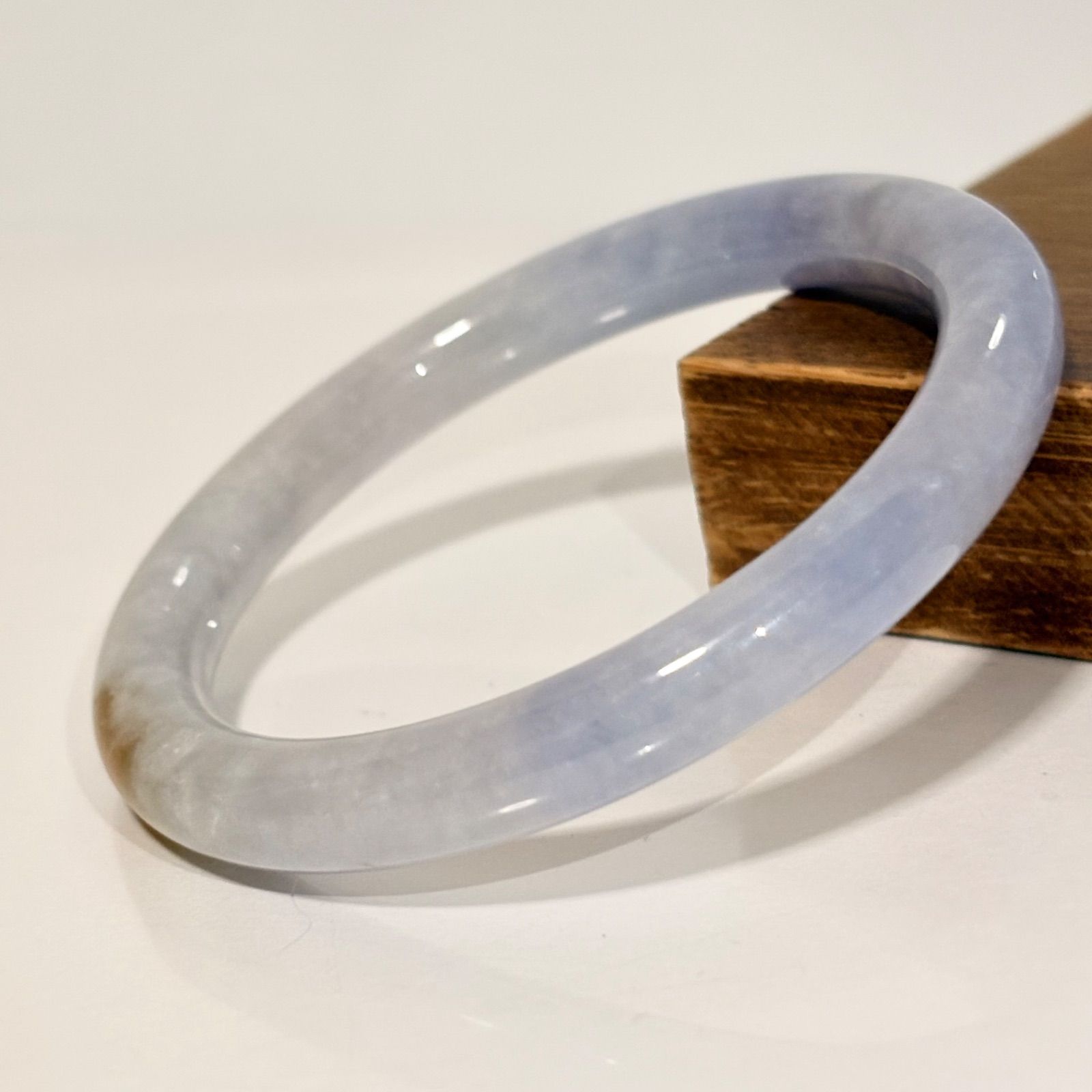 天然翡翠 バングル 紫と黄 約56.5mm - メルカリ