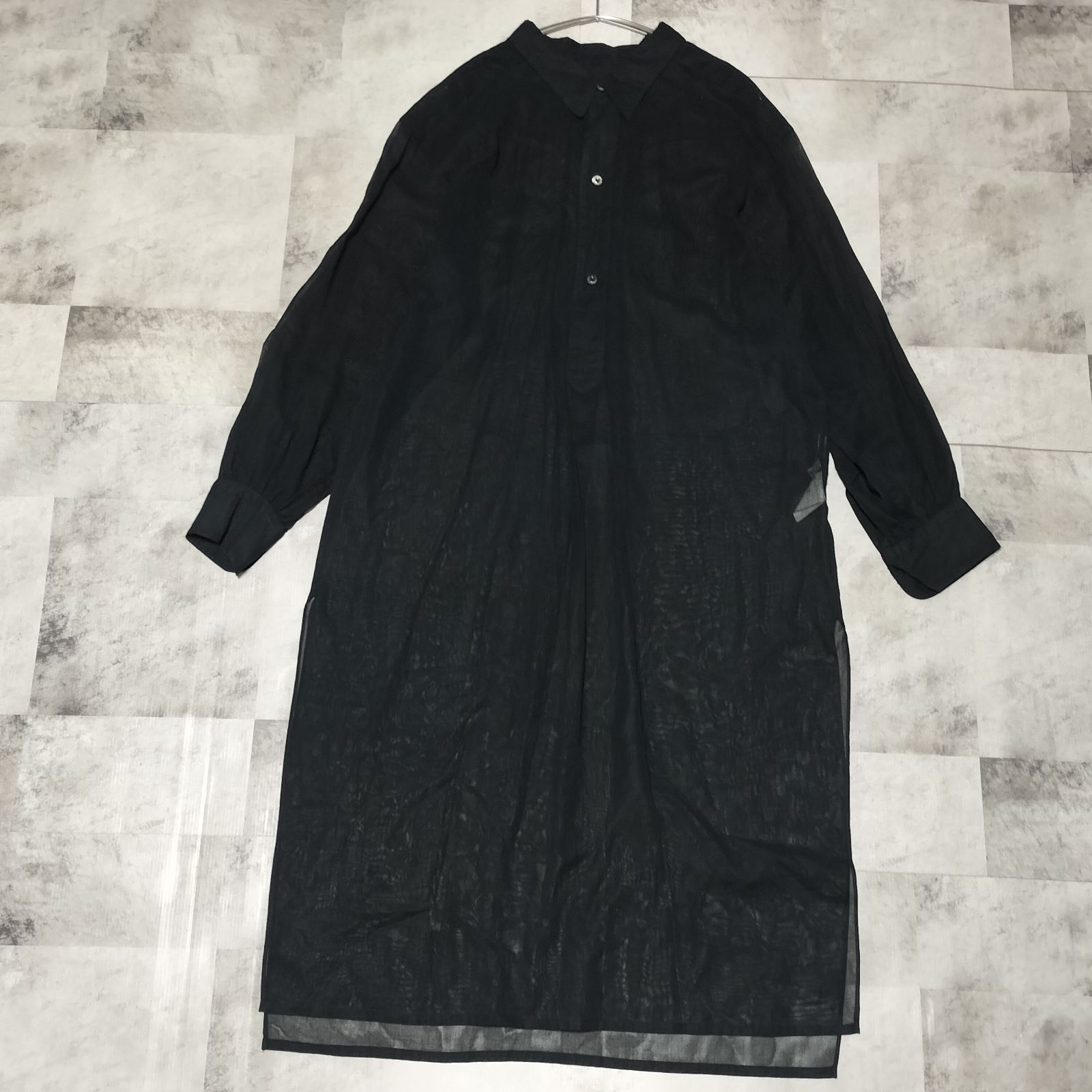 美品】HYKE ハイク シアー コットン ロングワンピース サイズ2 М 美品】HYKE ハイク シアー コットン ロングワンピース サイズ2 М