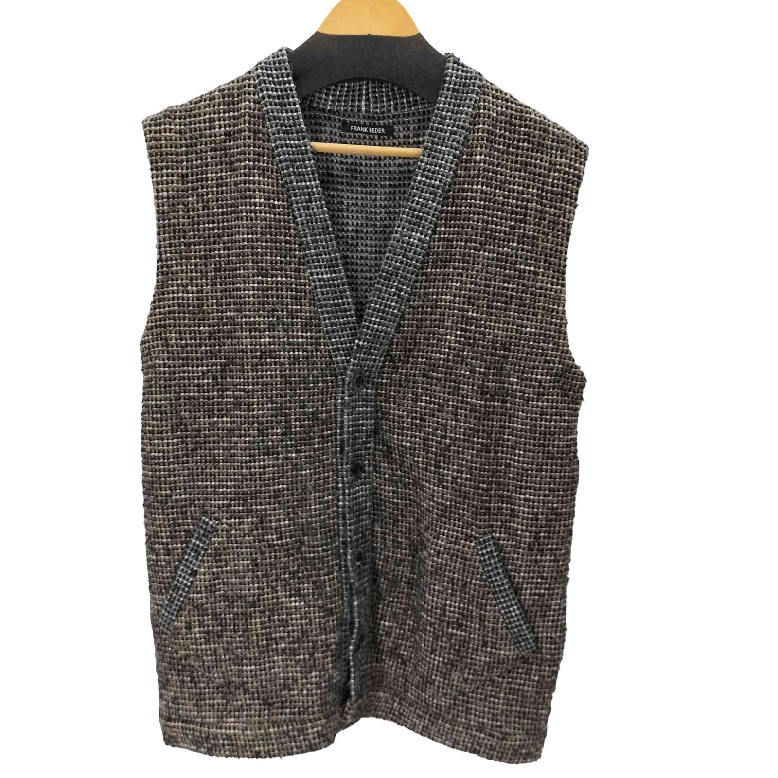 フランクリーダー FRANK LEDER ウールニットベスト メンズ 表記無