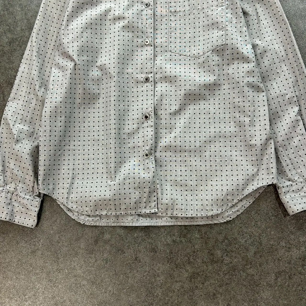 日本製 MHL. MARGARET HOWELL マーガレットハウエル 長袖シャツ ドット