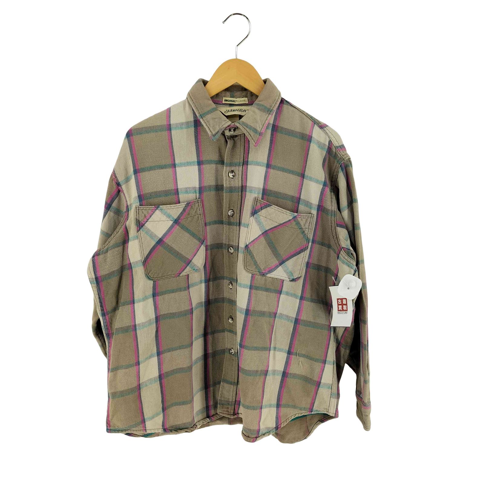 ビッグマック BIG MAC 80S USA製 STJOHN'SBAY フランネルチェック