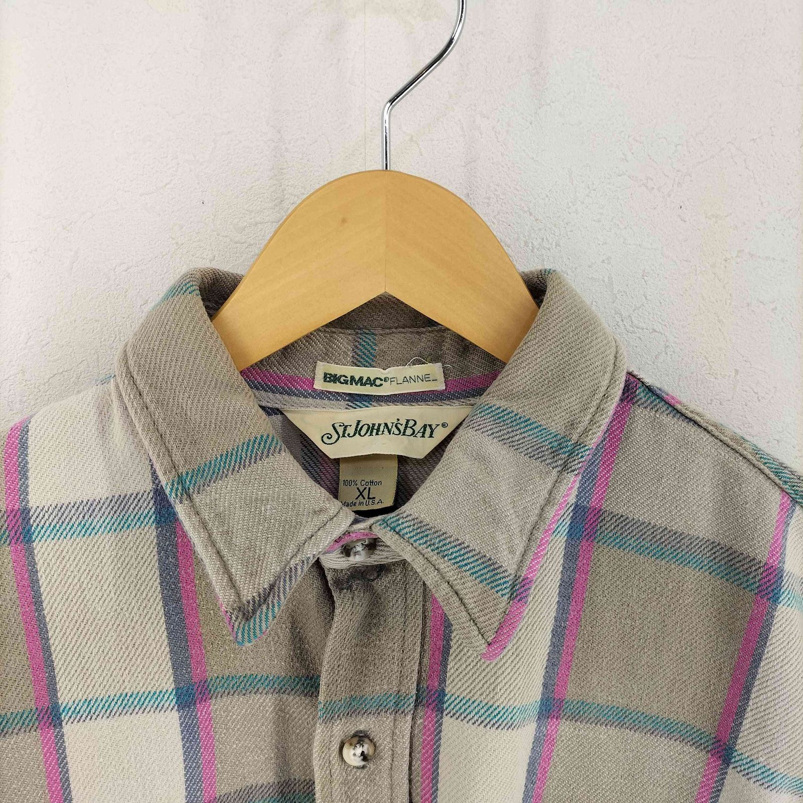 ビッグマック BIG MAC 80S USA製 STJOHN'SBAY フランネルチェック