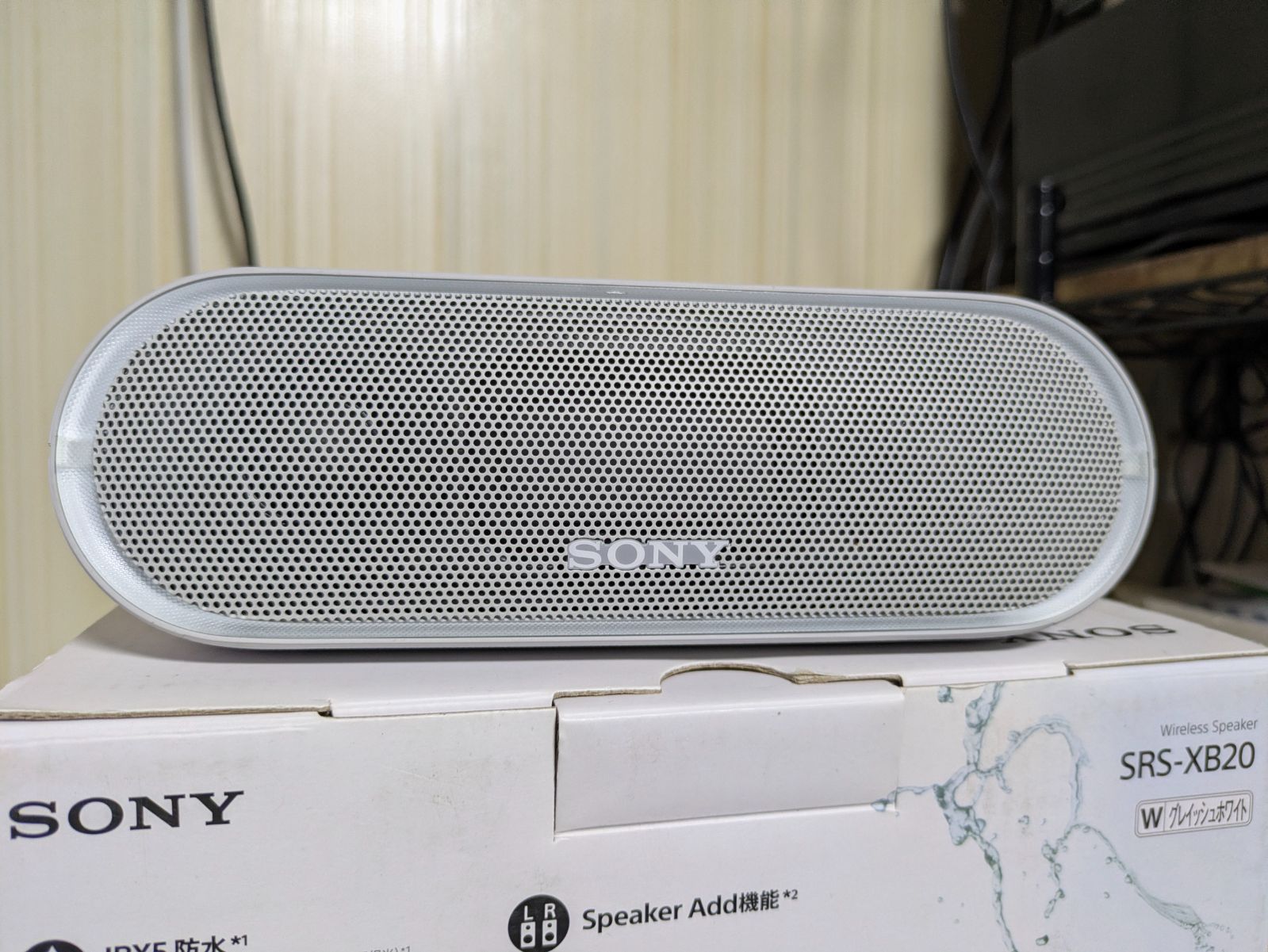 美品】SONY ワイヤレススピーカー SRS-XB20 防水 重低音 Bluetooth