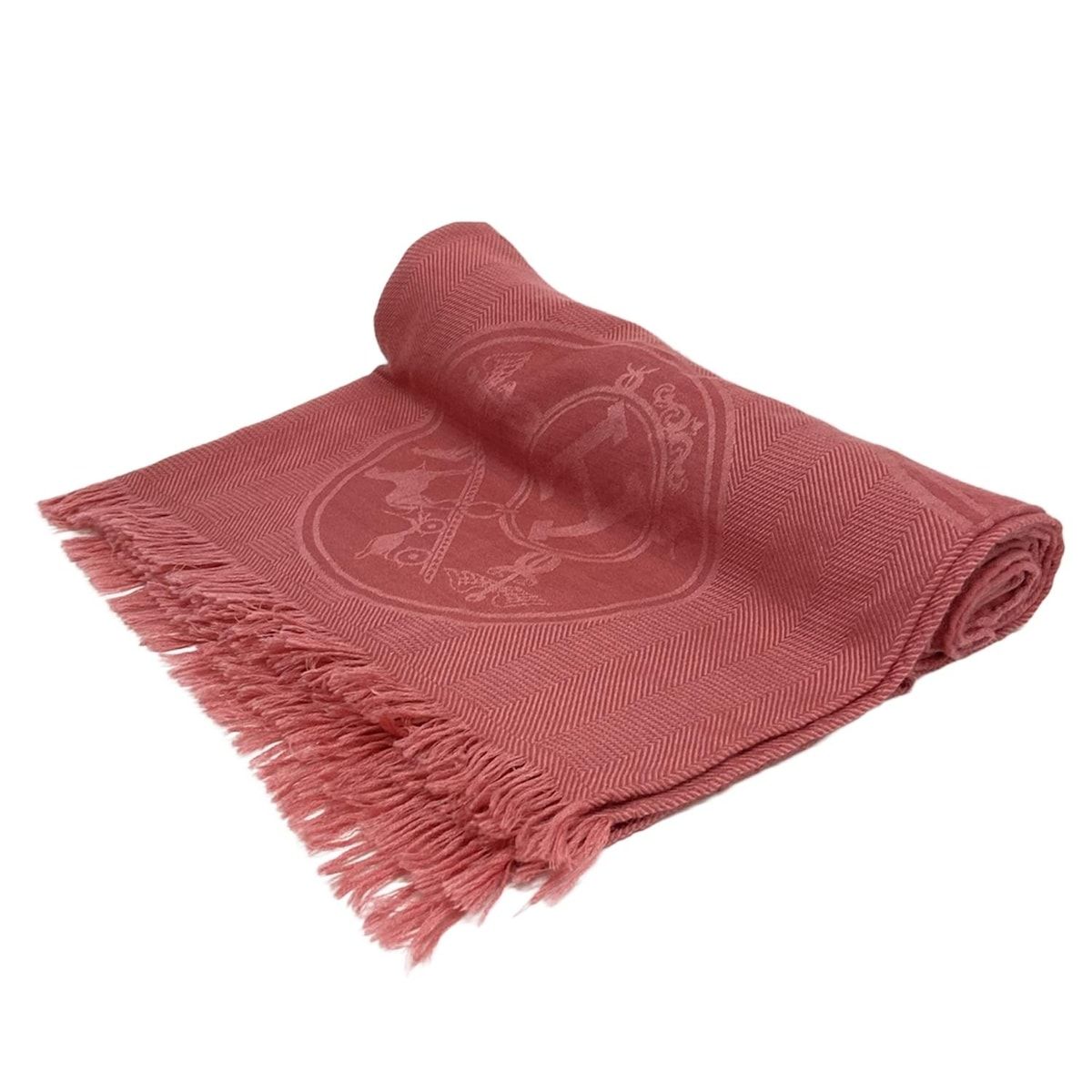 HERMES(エルメス) ストール(ショール)美品 ニューリブリス ピンク