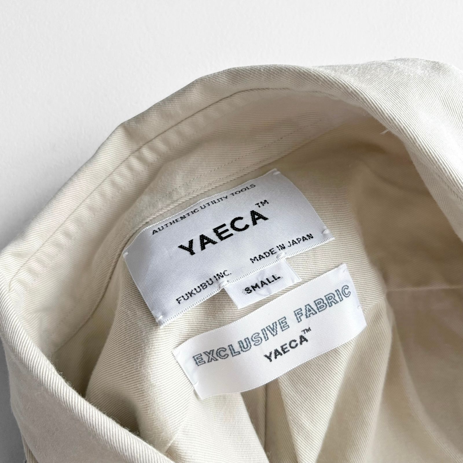 YAECA ヤエカ / COMFORT SHIRT 69105 長袖 スクエアカット 無地 