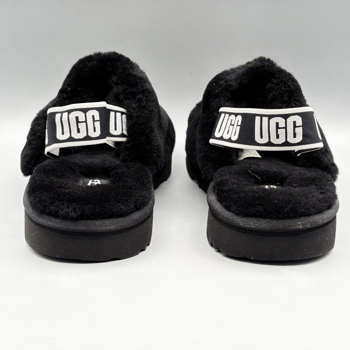 UGG ブラック サンダル　モコモコ　厚底 UGG（アグ） 毎日発送 レディース ファンケット ファー サンダル 厚底