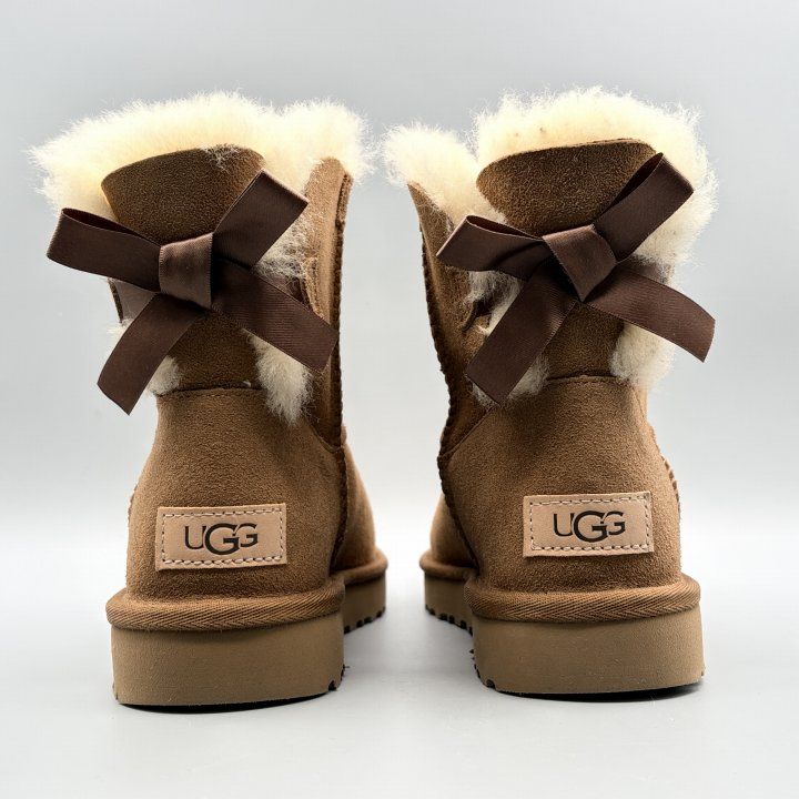UGG ムートンブーツ チェスナット USA6/JP23cm ミニベイリーボウII
