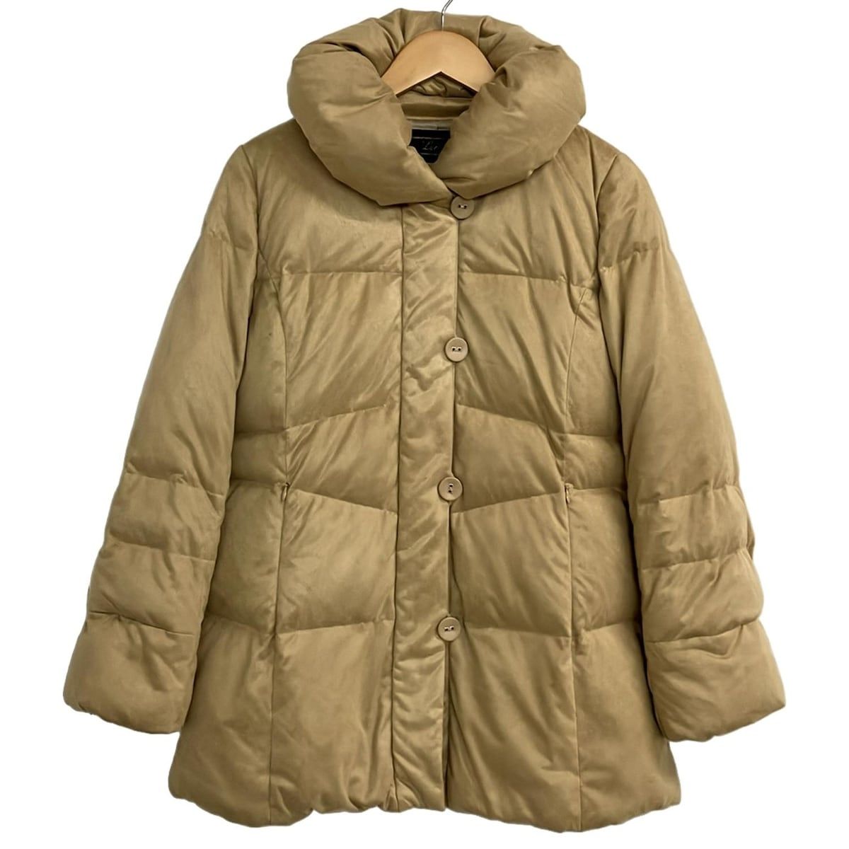 【美品✨】レリアン 3way ダウンコート ラクーンファー シャンパンゴールド9 Leilian(レリアン) ダウンコート サイズ9 M レディース美品 - ベージュ