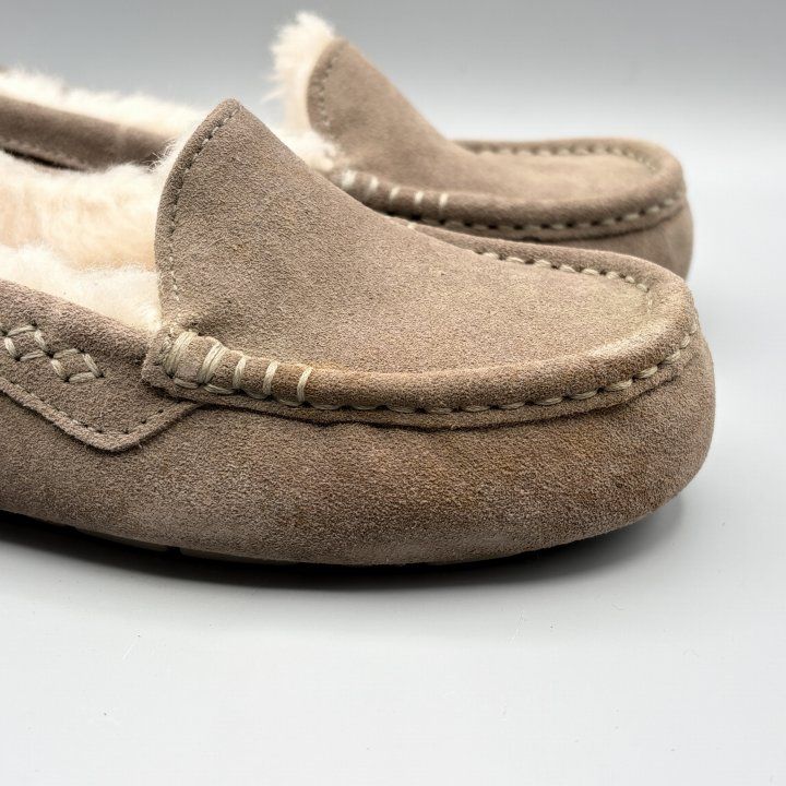 UGG モカシンスリッポン ムートンシューズ スレート USA5/JP22cm