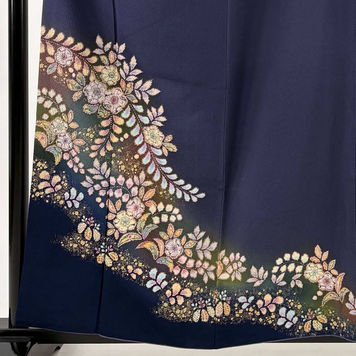 付下げ 身丈159cm 裄丈65.5cm M 袷 翠山工房 やまと 落款 辻が花 金彩