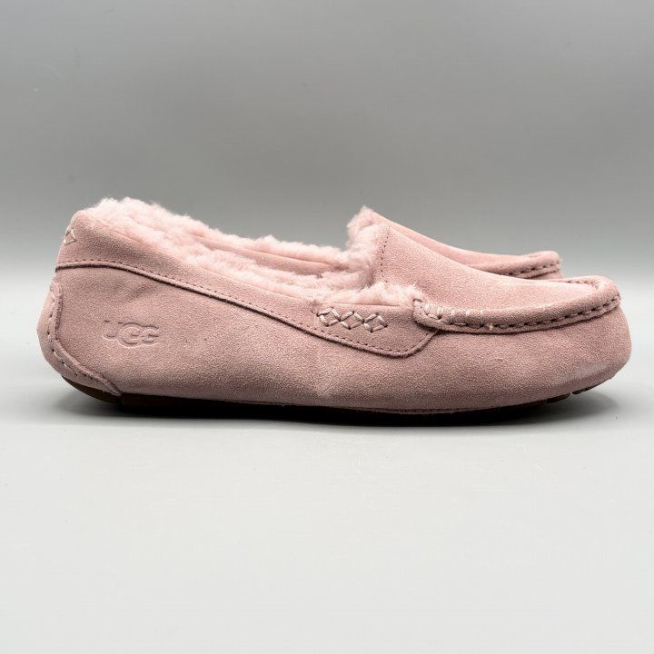 UGG モカシンスリッポン ムートンシューズ ラベンダーシャドー USA7