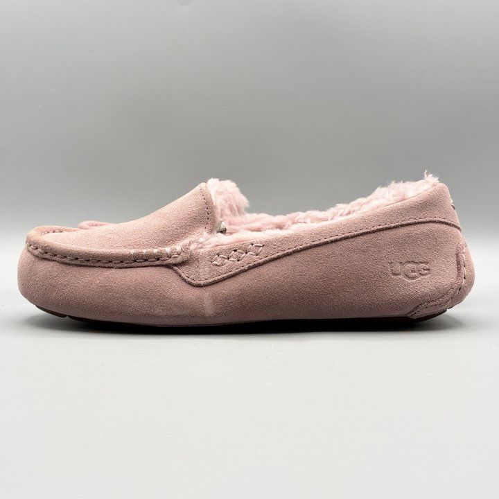 UGG モカシンスリッポン ムートンシューズ ラベンダーシャドー USA8