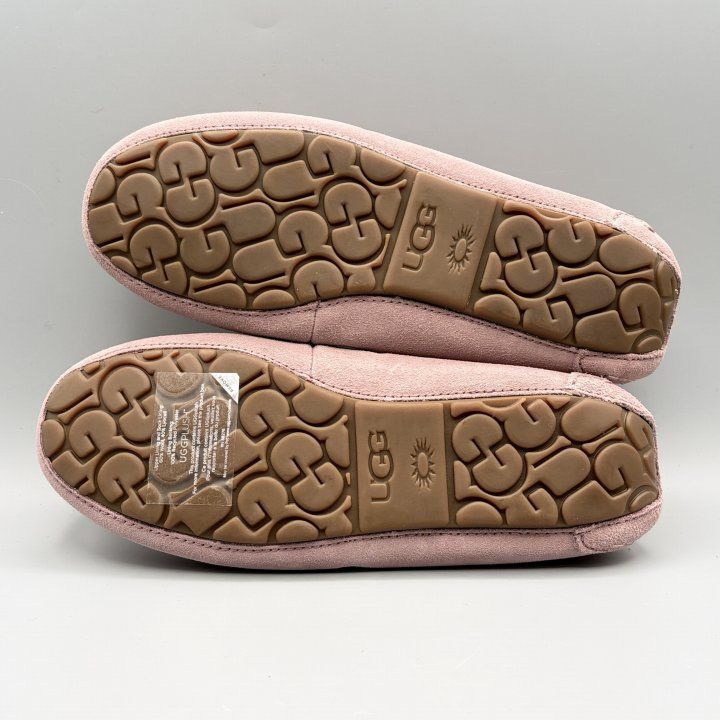 UGG モカシンスリッポン ムートンシューズ ラベンダーシャドー USA8
