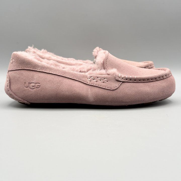 UGG モカシンスリッポン ムートンシューズ ラベンダーシャドー USA8