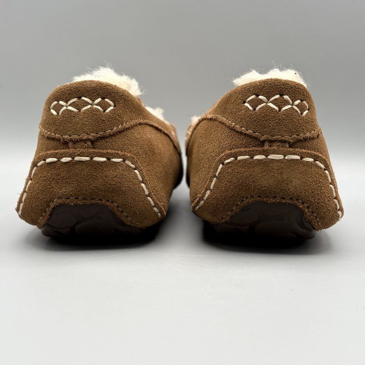 新品・未使用　UGG アンスレー モカシン ヒッコリーサンド 24cm よろずやマルシェ本店 | UGG アグ アンスレー ムートンシューズ